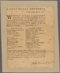 In Provincial Congress, New-York, Dec. 12, 1775. [Having learned that a number of disaffected persons in Queen's County have received arms from the Asia, twenty-six men, charged as the principals, are ordered to appear before Congress on the 19th.] Signed in MS., Nathll. Woodhull Presidt