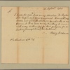 Letter to Abraham Lott, Treasurer, New York
