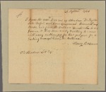 Letter to Abraham Lott, Treasurer, New York