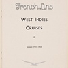 French Line West Indies Cruises - S.S. Paris, S.S. Champlain, M.S. Lafayette