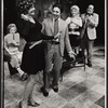 Marilyn Roberts [left], Estelle Parsons [second from left], Beverlee McKinsey [second from right], Michael Lombard [right] and unidentified [center] in the stage production Mert and Phil