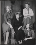 June Walker [center] and unidentified others in the 1958 tour of the stage production Middle of the Night
