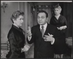 Edward G. Robinson [center] and unidentified others in the 1958 tour of the stage production Middle of the Night