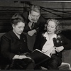 Mary Chase, Burgess Meredith and Tallulah Bankhead in rehearsal for the stage production Midgie Purvis