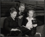 Mary Chase, Burgess Meredith and Tallulah Bankhead in rehearsal for the stage production Midgie Purvis