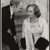 Tallulah Bankhead, John Cecil Holm, Russell Hardie and unidentified in the stage production Midgie Purvis