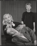 June Havoc, unidentified actor, and Nany Wickwire in rehearsal for 1959 stage production A Midsummer Night's Dream