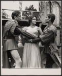 Jonathan Farwell, Margaret Hall, and Richard Johnson in the 1961 stage production A Midsummer Night's Dream