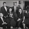 George Oppenheimer, Nancy Kelly, Arthur Kober, Reginald Denham and unidentified others in rehearsal for the stage production A Mighty Man is He