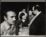 Dane Clark, Arnold Soboloff, Leonardo Cimino, Richard Castellano and unidentified in the stage production Mike Downstairs