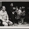 Dane Clark [left] and unidentified others in the stage production Mike Downstairs