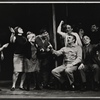Dane Clark [center] and unidentified others in the stage production Mike Downstairs