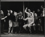 Dane Clark [center] and unidentified others in the stage production Mike Downstairs