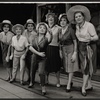 Molly Picon [center] and unidentified others in the stage production Milk and Honey
