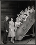 Robert Weede, Terry Saunders and unidentified others in the 1961 tour of the stage production Milk and Honey