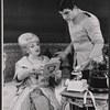 Hermione Baddeley and Clyde Ventura in the stage production The Milk Train Doesn't Stop Here Anymore