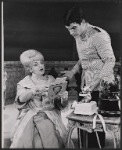 Hermione Baddeley and Clyde Ventura in the stage production The Milk Train Doesn't Stop Here Anymore