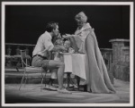 Paul Roebling and Hermione Baddeley in the stage production The Milk Train Doesn't Stop Here Anymore