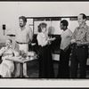 Bette Davis, David Sabin, Dody Goodman, Dorian Harewood and Lee Goodman in rehearsal for the pre-Broadway tryout of the production Miss Moffat