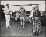 David Sabin, Bette Davis [seated], Anne Francine, Nell Carter and Marion Ramsey in rehearsal for the pre-Broadway tryout of the production Miss Moffat