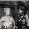 Bette Davis and Marion Ramsey in the pre-Broadway tryout of the stage production Miss Moffat