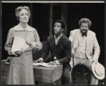 Bette Davis, Dorian Harewood and David Sabin in the pre-Broadway tryout of the stage production Miss Moffat