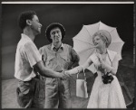 Earle Hyman, William Sylvester and Gaby Rodgers in the stage production Mister Johnson