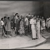 Earle Hyman [center] and unidentified others in the stage production Mister Johnson