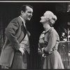 Denholm Elliott and Maureen Hurley in the stage production Monique