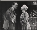 Denholm Elliott and Maureen Hurley in the stage production Monique