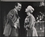 Denholm Elliott and Maureen Hurley in the stage prodution Monique