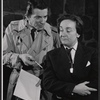 Jonathan Frid and Dee Victor in the stage production The Moon in the Yellow River