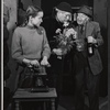 Neil Fitzgerald [right] and unidentified others in the stage production The Moon in the Yellow River