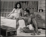 Ellen Holly and James Earl Jones in the stage production Moon on a Rainbow Shawl