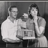 Wally Cox and Phyllis Newman in rehearsal for the stage production Moonbirds