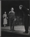 Anne Meacham, Wally Cox and Michael Hordern in the stage production Moonbirds