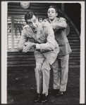 Fred Gwynne and Ron Silver in the stage production More Than You Deserve