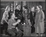 Vicki Cummings, Myron McCormick, George Mathews, Siobhan McKenna and Sandy Dennis in the stage production Motel