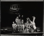 Kelly Garrett, Rick Podell, Laura Michaels, John Bennett Perry [center] and unidentified others in the stage production Mother Earth
