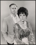 Gene Saks and Beatrice Arthur in publicity pose for the pre-Broadway tryout of the production A Mother's Kisses