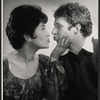 Beatrice Arthur and Bill Callaway in a publicity pose for the pre-Broadway tryout of the production A Mother's Kisses