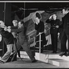 Frederic Tozere, Ruth Manning, Philip Bruns, Thomas Barbour, Ramon Bieri and unidentified in the stage production Mr. Simian