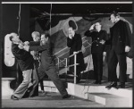 Frederic Tozere, Ruth Manning, Philip Bruns, Thomas Barbour, Ramon Bieri and unidentified in the stage production Mr. Simian