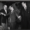 Frederic Tozere, Philip Bruns and unidentified in the stage production Mr. Simian