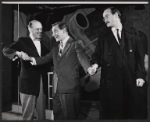 Frederic Tozere, Philip Bruns and unidentified in the stage production Mr. Simian