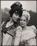 Jeanne Hepple and unidentified in the 1972 NY Shakespeare stage production of Much Ado About Nothing