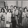 Karen Ludwig [left], Bruce McGill [center] and unidentified others in the stage production Museum