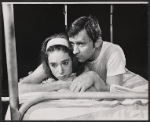 Marcia Jean Kurtz and unidentified in the Off-Broadway stage production Muzeeka / Red Cross