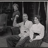 Margery Maude, Brian Aherne and Anne Rogers in the 1957 tour of the stage production My Fair Lady