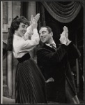 Caroline Dixon and Michael Evans in the touring stage production My Fair Lady